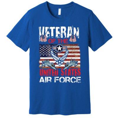 Veteran Of United States Air Force Fighter Jet Veterans Day Gift Premium T-Shirt