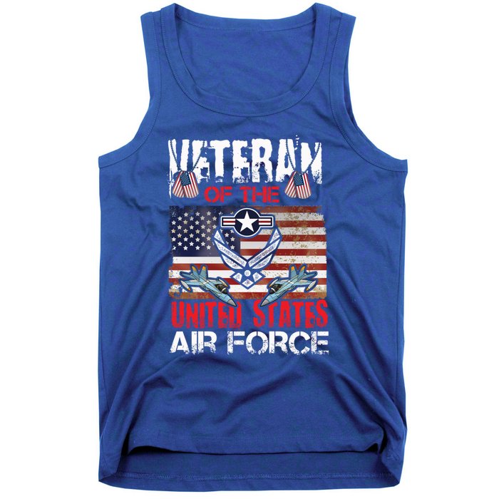 Veteran Of United States Air Force Fighter Jet Veterans Day Gift Tank Top