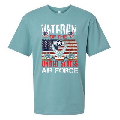 Veteran Of United States Air Force Fighter Jet Veterans Day Gift Sueded Cloud Jersey T-Shirt