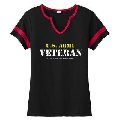 Veteran Of United States US Army Veteran Ladies Halftime Notch Neck Tee