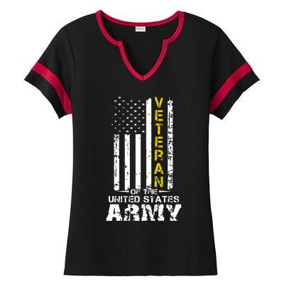 Veteran Of United States US Army Veteran Ladies Halftime Notch Neck Tee