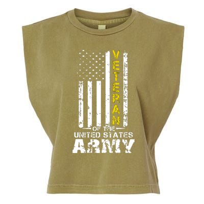 Veteran Of United States US Army Veteran Garment-Dyed Women's Muscle Tee