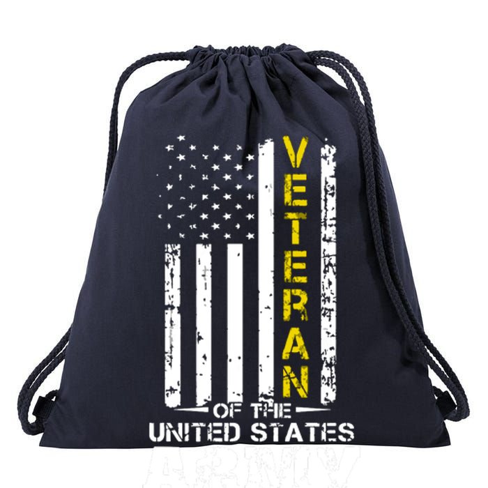 Veteran Of United States US Army Veteran Drawstring Bag