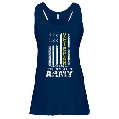 Veteran Of United States US Army Veteran Ladies Essential Flowy Tank