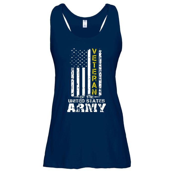 Veteran Of United States US Army Veteran Ladies Essential Flowy Tank