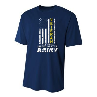 Veteran Of United States US Army Veteran Youth Performance Sprint T-Shirt