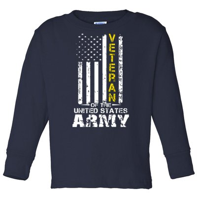 Veteran Of United States US Army Veteran Toddler Long Sleeve Shirt