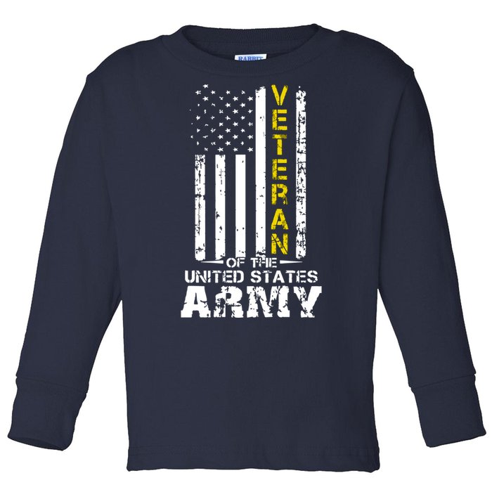 Veteran Of United States US Army Veteran Toddler Long Sleeve Shirt