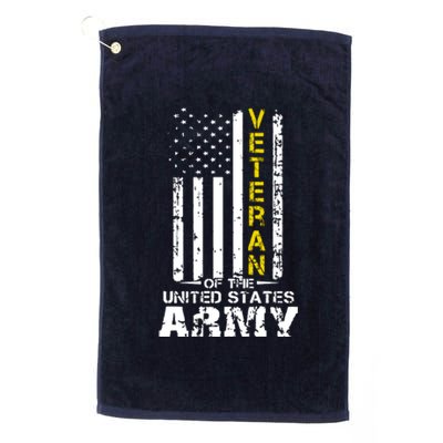 Veteran Of United States US Army Veteran Platinum Collection Golf Towel