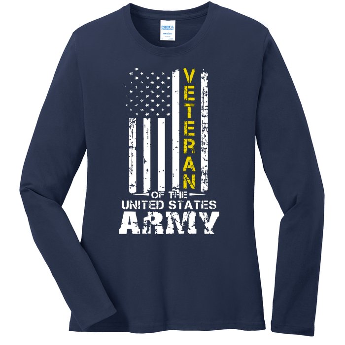 Veteran Of United States US Army Veteran Ladies Long Sleeve Shirt