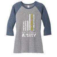 Veteran Of United States US Army Veteran Women's Tri-Blend 3/4-Sleeve Raglan Shirt