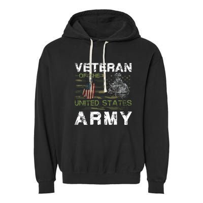 Veteran Of United States U.S Army Veteran Garment-Dyed Fleece Hoodie