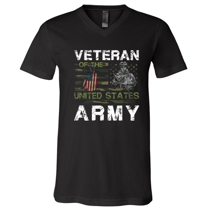 Veteran Of United States U.S Army Veteran V-Neck T-Shirt