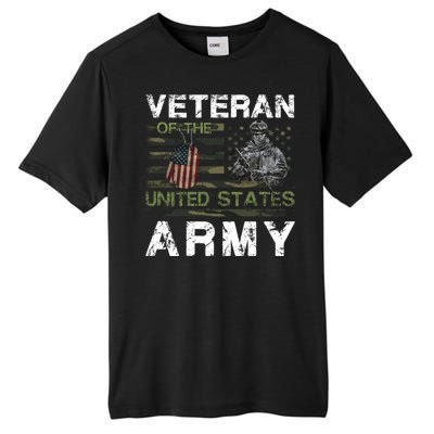 Veteran Of United States U.S Army Veteran Tall Fusion ChromaSoft Performance T-Shirt