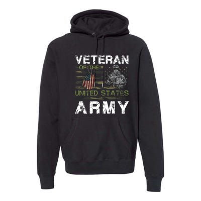 Veteran Of United States U.S Army Veteran Premium Hoodie