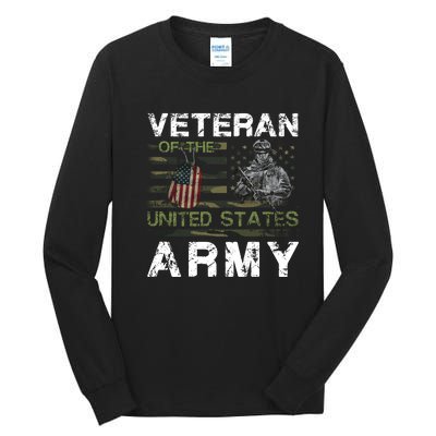 Veteran Of United States U.S Army Veteran Tall Long Sleeve T-Shirt