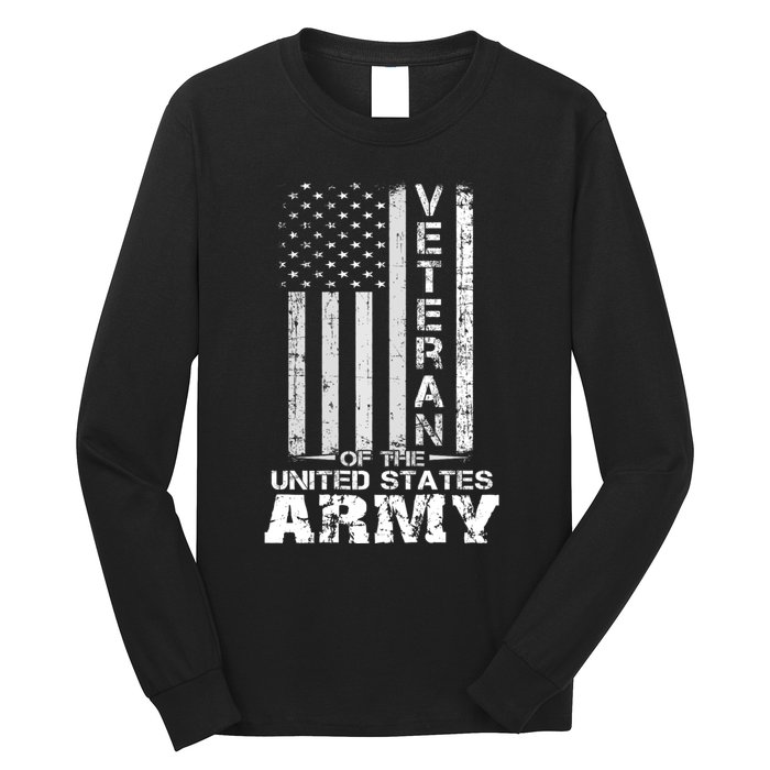 Veteran Of United States Army Veteran Gold Long Sleeve Shirt