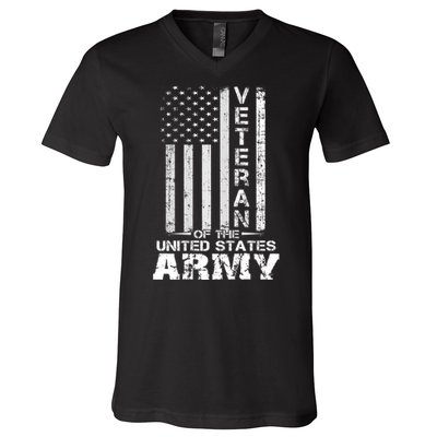 Veteran Of United States Army Veteran Gold V-Neck T-Shirt