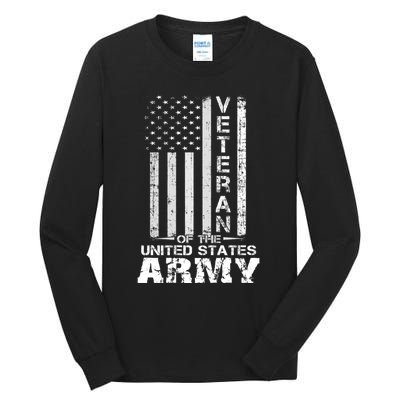 Veteran Of United States Army Veteran Gold Tall Long Sleeve T-Shirt