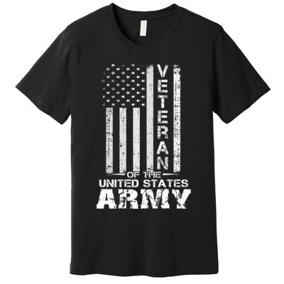 Veteran Of United States Army Veteran Gold Premium T-Shirt