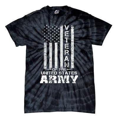 Veteran Of United States Army Veteran Gold Tie-Dye T-Shirt