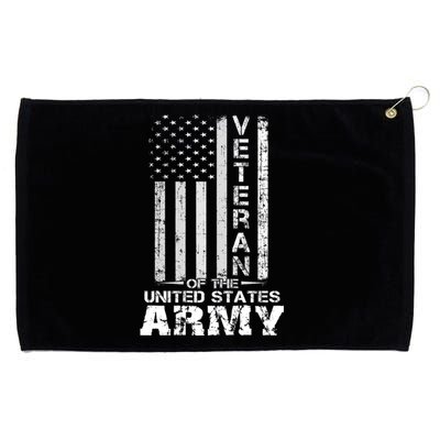 Veteran Of United States Army Veteran Gold Grommeted Golf Towel