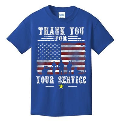 Veteran Of United States Thank You Veterans Memorial Day Cool Gift Kids T-Shirt