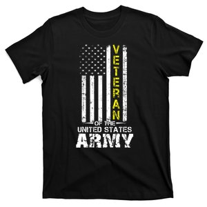 Veteran Of United States U.S Army Veteran Gold Gift T-Shirt