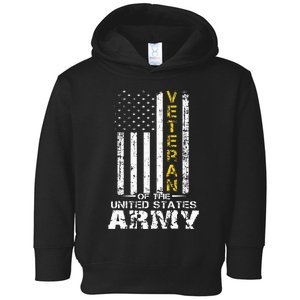 Veteran of United States US Army veteran Gold Toddler Hoodie