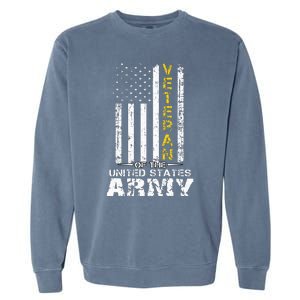 Veteran of United States US Army veteran Gold Garment-Dyed Sweatshirt