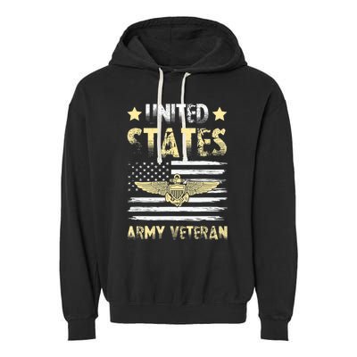 Veteran of United States US Army veteran Gold Garment-Dyed Fleece Hoodie