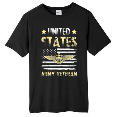 Veteran of United States US Army veteran Gold Tall Fusion ChromaSoft Performance T-Shirt