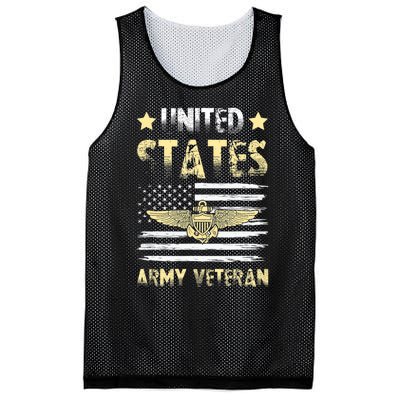 Veteran of United States US Army veteran Gold Mesh Reversible Basketball Jersey Tank