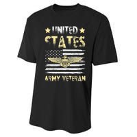 Veteran of United States US Army veteran Gold Performance Sprint T-Shirt