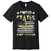 Veteran of United States US Army veteran Gold Premium T-Shirt