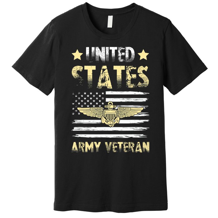 Veteran of United States US Army veteran Gold Premium T-Shirt