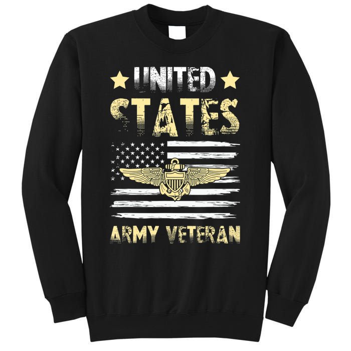 Veteran of United States US Army veteran Gold Tall Sweatshirt