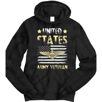 Veteran of United States US Army veteran Gold Tie Dye Hoodie