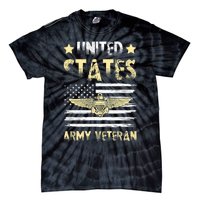 Veteran of United States US Army veteran Gold Tie-Dye T-Shirt