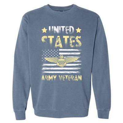 Veteran of United States US Army veteran Gold Garment-Dyed Sweatshirt