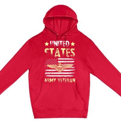 Veteran of United States US Army veteran Gold Premium Pullover Hoodie