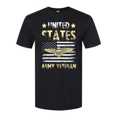 Veteran of United States US Army veteran Gold Softstyle CVC T-Shirt