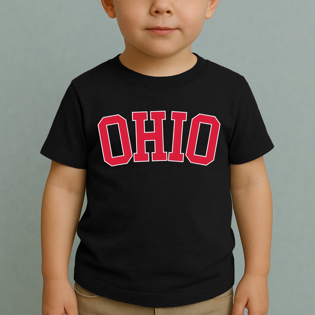 Vintage Ohio Usa State Oh Varsity Style Sports Toddler T-Shirt