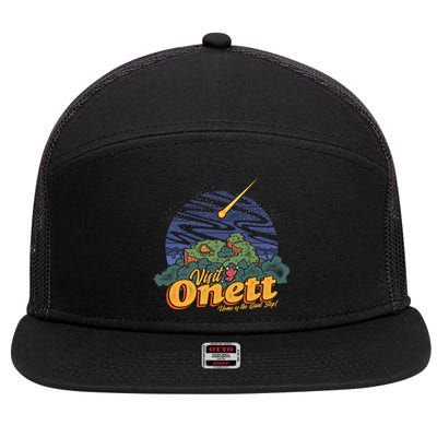 Visit Onett 7 Panel Mesh Trucker Snapback Hat