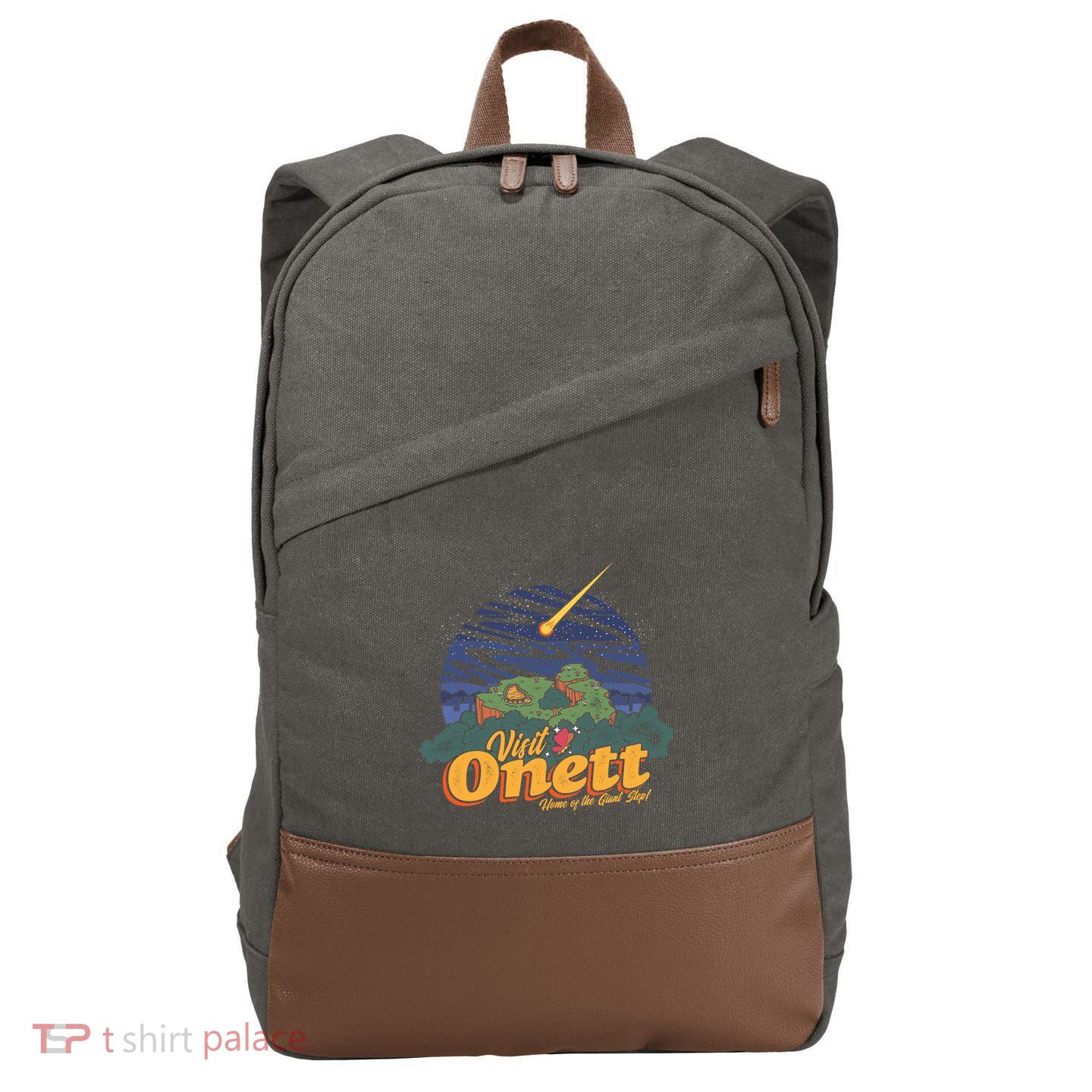 Visit Onett Cotton Canvas Backpack