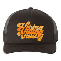 Vibing Orange Vibes Only Color Yupoong Adult 5-Panel Trucker Hat