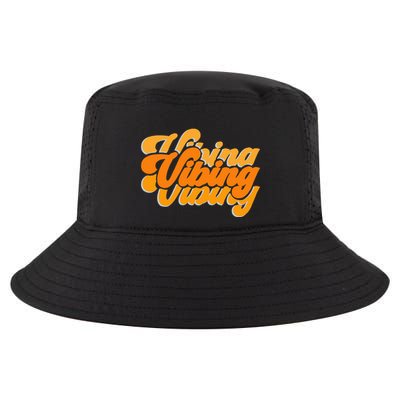 Vibing Orange Vibes Only Color Graphic Cool Comfort Performance Bucket Hat