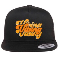 Vibing Orange Vibes Only Color Graphic Flatbill Hat