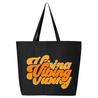 Vibing Orange Vibes Only Color Graphic 25L Jumbo Tote