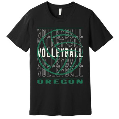 Volleyball Oregon Premium T-Shirt